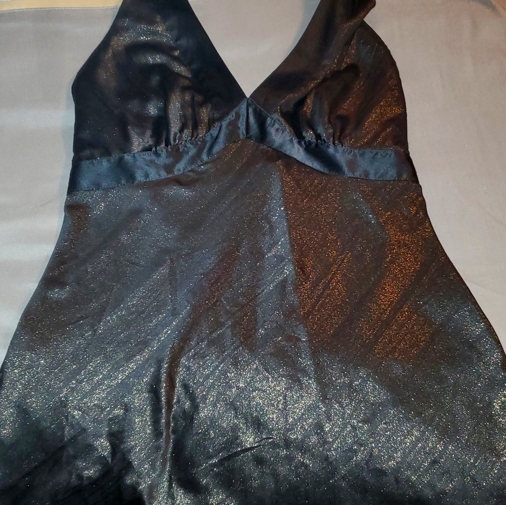 Black shimmering top